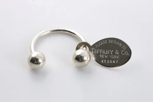 Tiffany & Co. Schlüsselanhänger 925 Silber ovales Anhänger (9,73 g.) - Bild 1 von 2