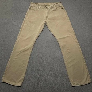 Jeans Levi's Strauss 514 uomo 36x34 beige marrone kaki pantaloni levis denim casual - Foto 1 di 11