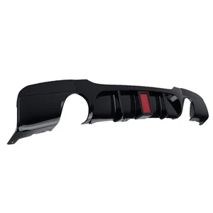 TWIN TAILPIPE STYLE REAR DIFFUSER FOR BMW 3ER E90 E91 335I 335D 05-12 F1 STYLE - Picture 1 of 20