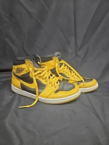 Talla 9 - Nike Air Jordan 1 Retro Alto OG Polen Negro 555088-701 Taxi Negro - Imagen 1 de 13