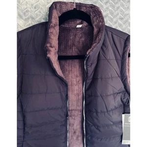 Free Country Reversible Puffer Vest Sherpa Eco Friendly Wind Resistant NWT Sz PL - Picture 1 of 8