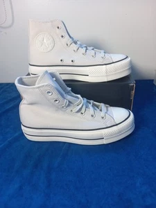 Women’s Converse Chuck Taylor All Star Platfom Lift High canvas Grey Size 5uk - Picture 1 of 9