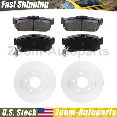 Rear Disc Brake Rotors + Brake Pads Kit for 2000 INFINITI I30 2000 INFINITI I30 - Imagem 1 de 4