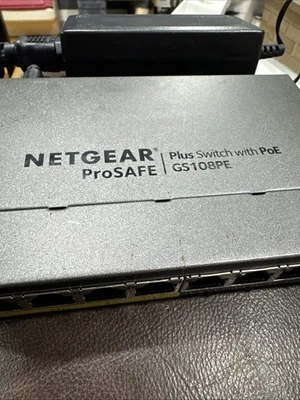 NETGEAR ProSafe Easy Smart Managed PoE Switch - GS108PE300NAS - Image 1 of 4
