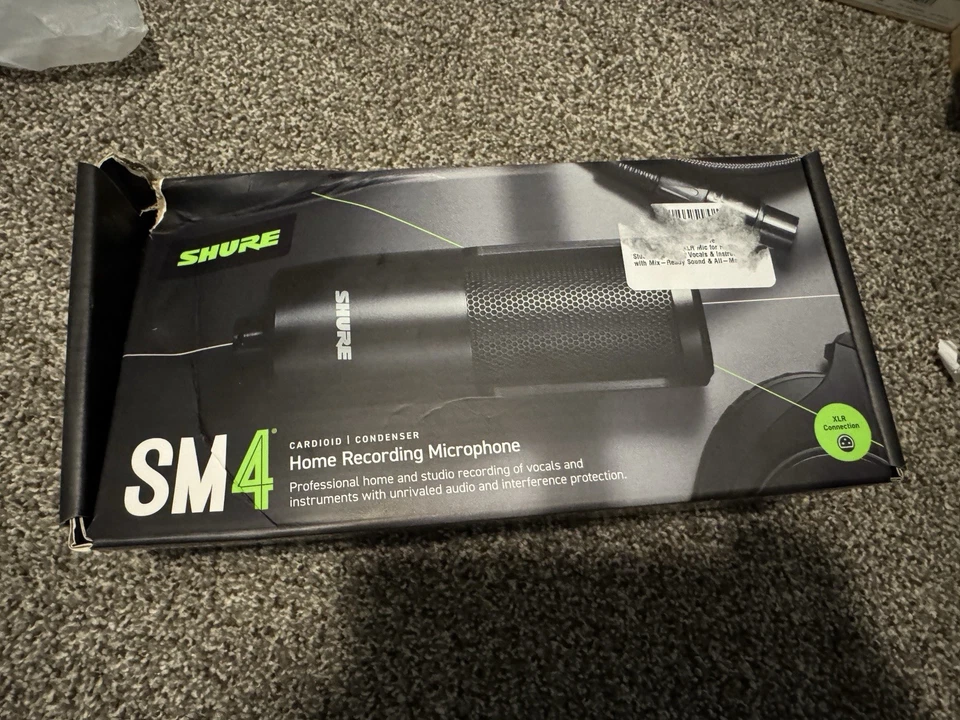 Shure SM4-K Rugged Wired Condenser Microphone for Recording, Home, Home Studio, - Image 1 of 1