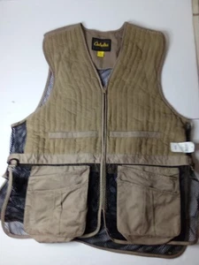Cabela's fishing Hunting Shooting Vest 2XL 2TG Brown - Picture 1 of 17