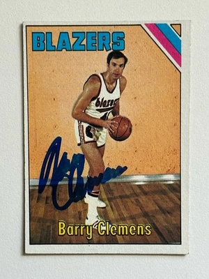 Barry Clemens 1975-76 Topps #22 signed autographed Auto Portland Trailblazers - Image 1 of 2