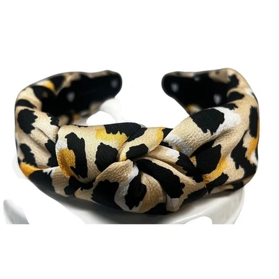 Lele Sadoughi Leopard Print Knotted Headband Fashion Accessory Women - Image 1 of 4
