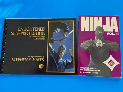 Lot of 2, Enlightened Self-Protection & Ninja Vol. II, Stephen Hayes, Like New — 第 1/4 张图片