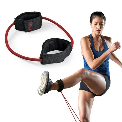 Xercuff Banda de Resistencia para Piernas Cordón de Ejercicio con Puños de Tobillo Acolchados Antideslizantes, R... Foto 1 de 4