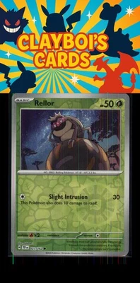 Rellor SV05: Temporal Forces Pokémon 023/162 Reverse Holo Common NM+ - Image 1 of 2