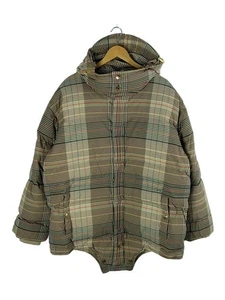 BURBERRY Down Jacket L M Nylon BEG Check 4559397 70E Used - Picture 1 of 5