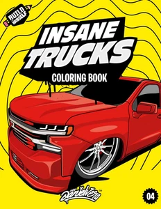 Insane Trucks Coloring Book: Fun Pickups Trucks Adventure with 60 Coloring Pages - Imagen 1 de 12