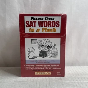 Barron's Picture These SAT Words in a Flash Third Edition Philip Geer NEW SEALED - Foto 1 di 9