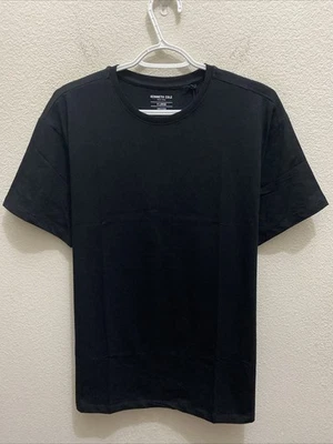 Kenneth Cole Hombre XL Negra Camiseta Manga Corta Cuello Redondo Esencial Crew $49 Foto 1 de 4