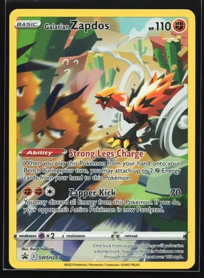 Galarian Zapdos SWSH283 Sword & Shield Black Star Promo Pokemon Card - Image 1 of 2