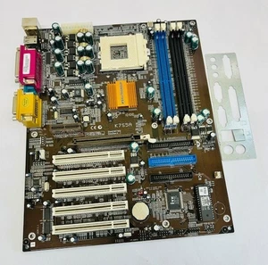 ECS K7S5A VER: 3.1 Socket 462 / Socket A AMD 4 x PCI Motherboard with Back Plate - Picture 1 of 5
