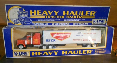 1991 K Line Heavy Hauler Yuengling Beer Our 162nd Year Die Cast Tractor Trailer Foto 1 de 4