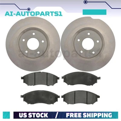 For Renault Koleos 2010-2016 Front Brake Rotors + Brake Pads Kit - Image 1 of 4