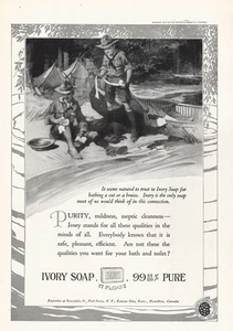 1919 Ivory Soap: Bathing a Cut or Bruise Vintage Print Ad - Picture 1 of 1
