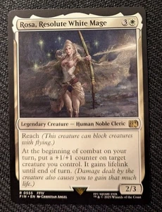 MTG Final Fantasy Rosa, Resolute White Mage Rare 0555 M/NM PackFresh - Picture 1 of 1