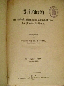 Zeitschrift des landwirthschaftlichen Central-Vereins der Provinz Sachsen 1883 - Bild 1 von 1