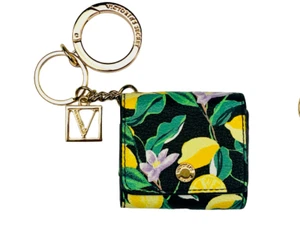 VICTORIAS SECRET WIRELESS EARBUD AIRPOD HEADPHONE KEYCHAIN CASE LEMONS NWT - Picture 1 of 2