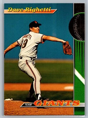 1993  Stadium Club San Francisco Giants  Baseball #2 Dave Righetti - Image 1 of 2