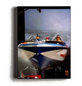 Rare 1966 Batman Robin Batboat Production Framed Vintage Photo. Big Giclée Print - Picture 1 of 1