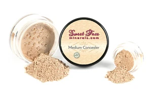 MEDIUM CONCEALER Mineral Makeup Sheer Bare Skin Corrector Powder Cover SPF 20 - Picture 1 of 3
