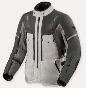 GIACCA JACKET MOTO REV'IT REVIT SAND 5 H2O TRE STRATI SILVER ANTHRACITE TG L - Picture 1 of 2