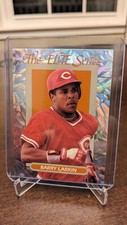 1993 Donruss Elite Barry Larkin #23 #/10,000 BEAUTIFUL 90's cracked ICE 🧊 MINT!