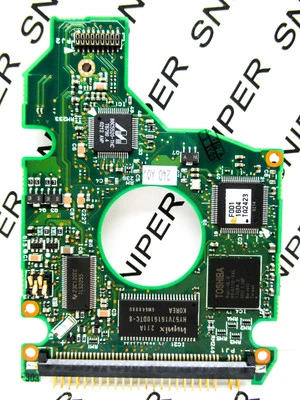 PCB - Toshiba 20GB MK2018GAS (HDD2168 D ZE01 T) G5B000043 A0/Q2.03D Hard Drive - Image 1 of 4
