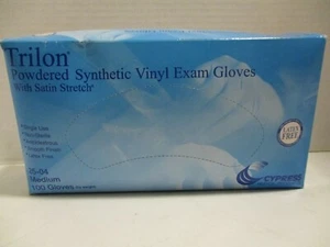 Trilon Synthetic Vinyl Exam Gloves with Satin Stretch Medium Latex Free - Bild 1 von 4