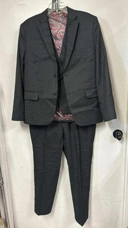 Jaqueta masculina colete calça terno 3 peças - Imagem 1 de 4