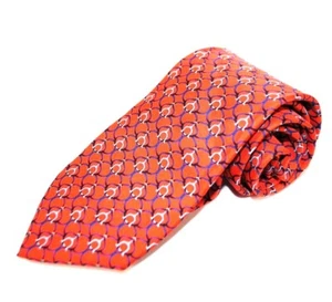 Brooks Brothers 346 100% SILK Mens Tie Geometric Made in the USA 3" x 57" - Imagen 1 de 3