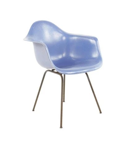 Eames For Herman Miller Mid Century Blue Fiberglass Shell Chair Cover
