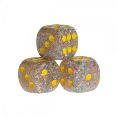 Cubo - Las Vegas - Trasparente Giallo - Plastica - 16 MM - Immagine 1 di 4