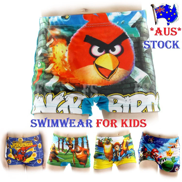 NEW KIDS BOYS SWIMWEAR CARTOON CHILDREN BEACH PANTS TRUNKS SWIMSUITS SWIMMING - image 1 of 1