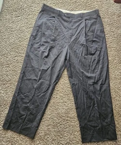 Nordstrom By J B Britches Men's Gray 100% Wool Dress Pants Size 40 Made In Italy - Picture 1 of 10