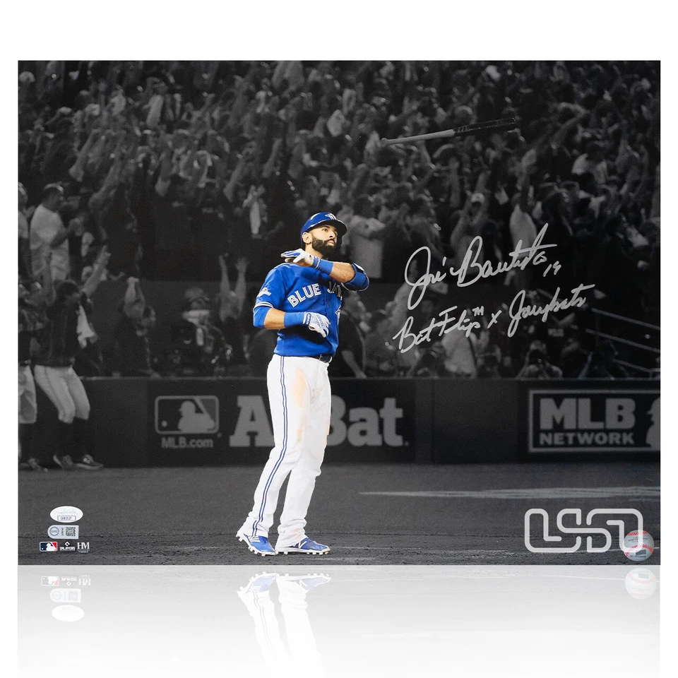 Jose Bautista Signed "Bat Flip™ x Joeybats" 16x20 Photograph Photo USA SM JSA - Image 1 of 4