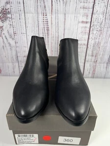 NISOLO Mujer 6 Lana Cuero Impermeable Botines Negro Cremallera Lateral Bota - Imagen 1 de 8