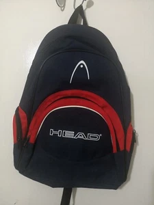 Bolso Mochila Head Vintage Lona y Rojo Negro Bolso de Viaje - Imagen 1 de 8