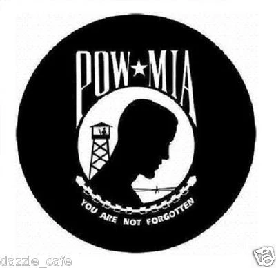 RIGHT WING INK Prisoner Of War POW 3 PACK round Military Stickers 3 inch Decals 50