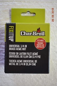 Char-Broil Universal Propan Messing 1/4" ACME Überwurfmutter - Bild 1 von 6