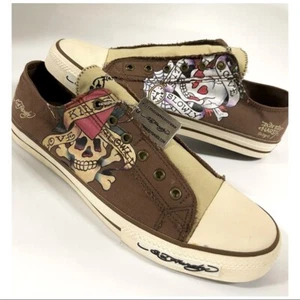 Tenis para hombre Ed Hardy marrones - Imagen 1 de 7