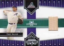 2005 Donruss Champions Impressions Material Baseball Card #197 Troy Glaus
