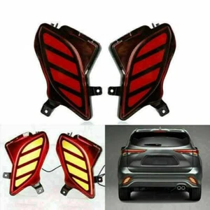Rear Bumper Reflector Brake Fog DRL Indicator Light For Toyota Highlander 20-22 - Picture 1 of 8