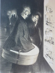 Original Maitres de L'Affiche Lithograph Poster TA Steinlen Special Plate 1898 - Bild 1 von 5