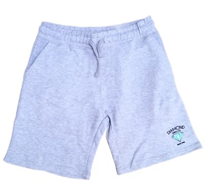 New Diamond Supply Co. GREY/BLUE Men's Fleece Sweat Short RSHRT-15 - Image 1 of 4